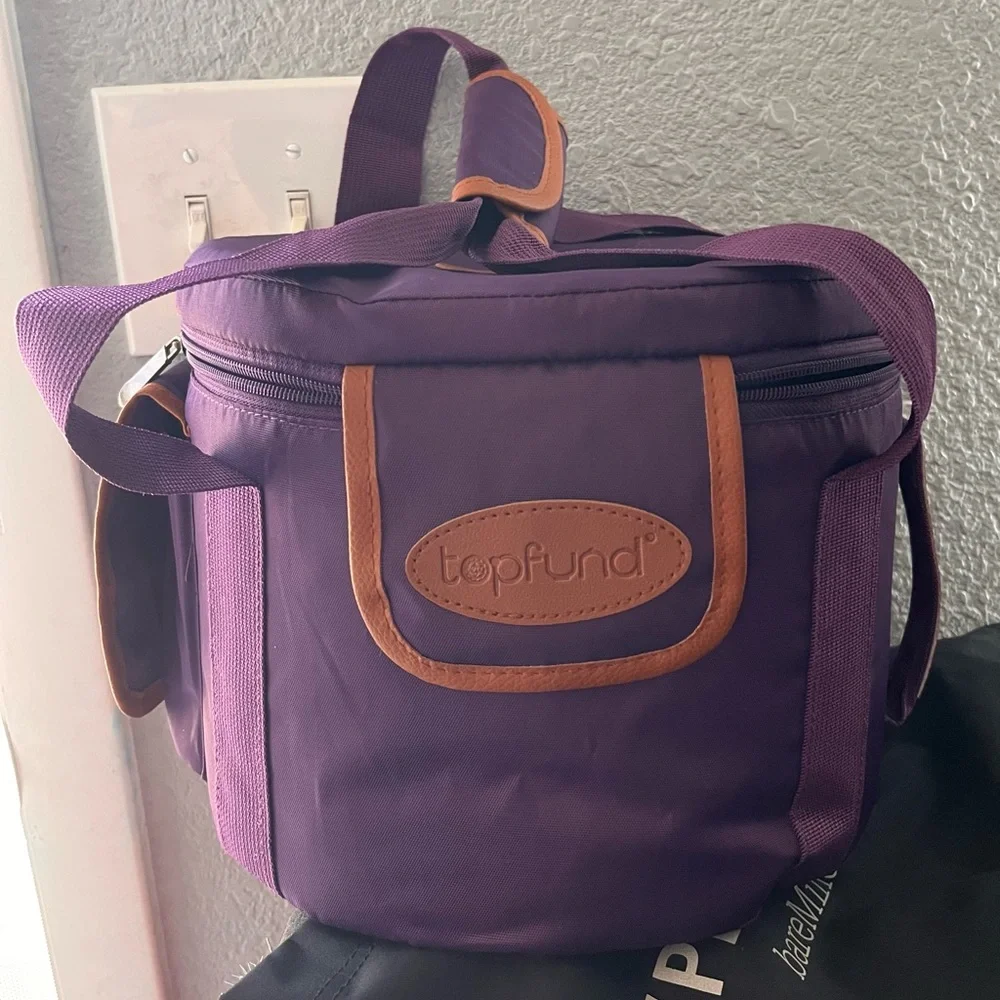 Topfoud chakra Purple and Brown‎ heavy duty carryng case